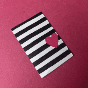 Loop&Label - Strepen/hartje - XXL label