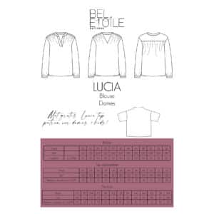 Bel'etoile - lucia blouse dames + gratis top voor dames/kids (papieren patroon)