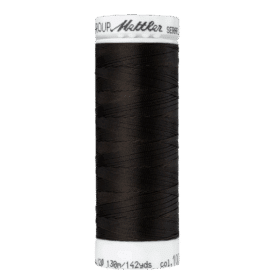 Amann Mettler - Seraflex elastisch naaigaren 130m - 1002 Very Dark Brown