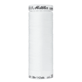 Amann Mettler - Seraflex elastisch naaigaren 130m - 2000 White