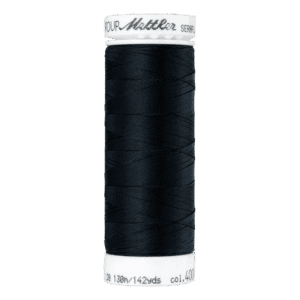 Amann Mettler - Seraflex elastisch naaigaren 130m - 4000 Black