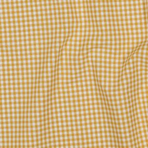 Yarn dyed poplin ruit 2.7mm oker