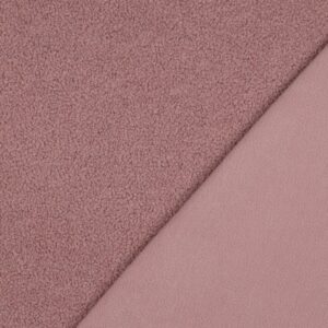 Teddy fleece double sided roze