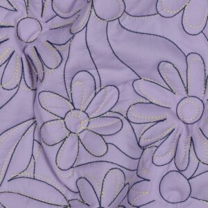 Stepped katoen bloemen lavendel