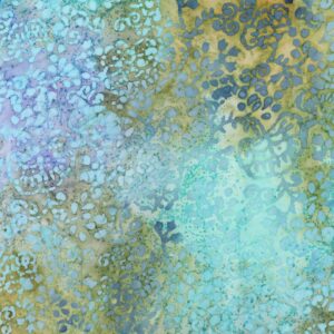 Viscose batik licht turquoise