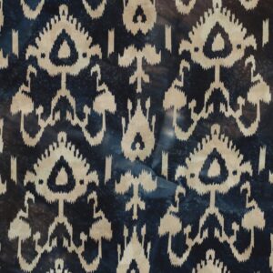 Katoen batik navy