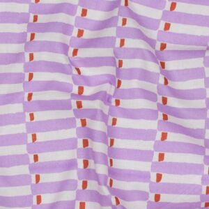 Indiase blockprint katoen geometrisch lila