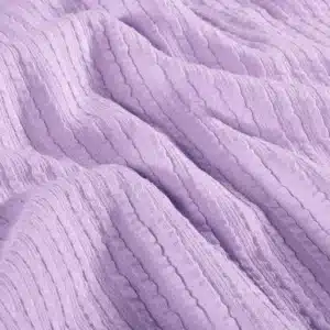Rib jersey ruffle jacquard lila