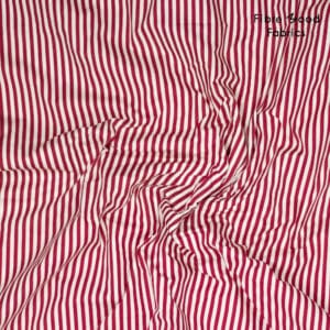 Fibre Mood - Poplin strepen rood