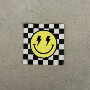 Loop&Label - Smiley/checks - XXL label