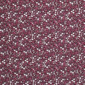 Jersey digitaal bloemen bordeaux