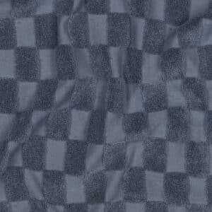 Badstof checks blauw