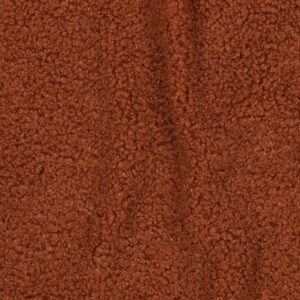 Coupon 45cm teddy faux fur roestbruin