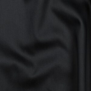 Katoen satijn uni zwart