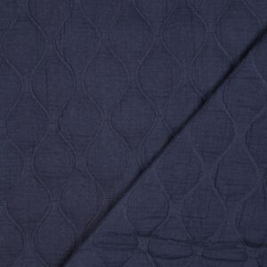 Double gauze quilt navy