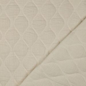 Double gauze quilt naturel