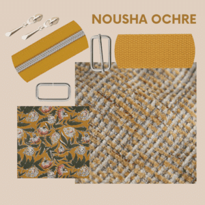 Naaipakket Nousha tas - ochre