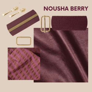 Naaipakket Nousha tas - berry