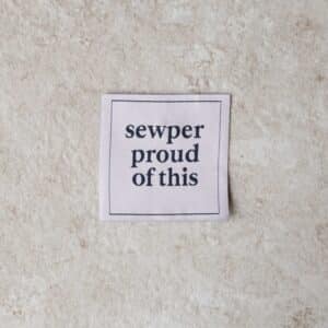 Loop&Label - Sewper proud of this - XXL label