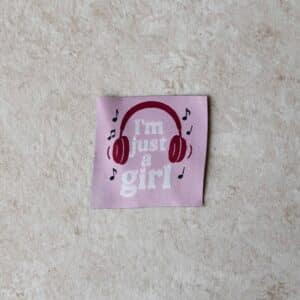 Loop&Label - I'm just a girl - XXL label