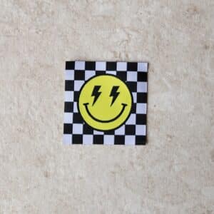 Loop&Label - Smiley/checks - XXL label