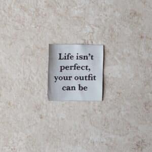 Loop&Label - Life isn't perfect - XXL label