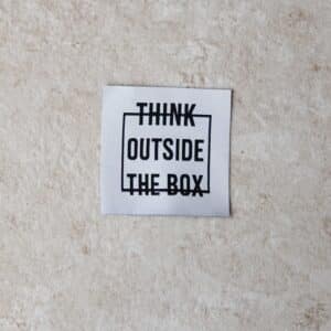 Loop&Label - Think outside the box - XXL label