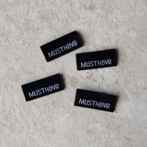 Van schie raamdecoratie & stoffen 12 Loop&label - musthave - zijnaadlabels (4 stuks)