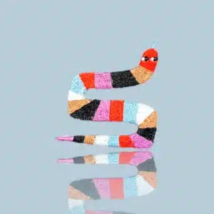 HejPatches - strijkapplicatie gestreepte slang