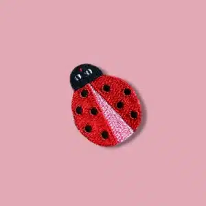 HejPatches - strijkapplicatie lieveheersbeestje rood