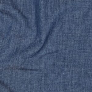 Slub chambray indigo blauw