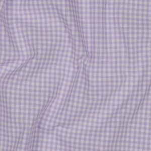 Yarn dyed poplin ruit 2.7mm lila