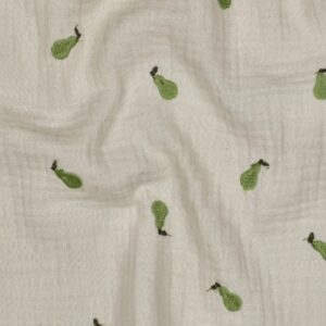 Hydrofiel geborduurde peren naturel