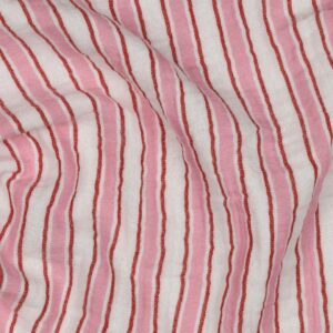 Hydrofiel yarn dyed strepen roze/offwhite