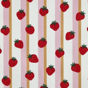 Jersey aardbeien/strepen