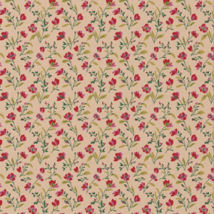 Katoen bloemen vanda roze/rood