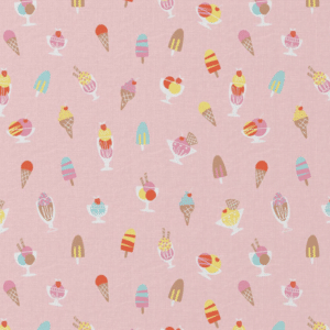 Katoen ijsjes roze