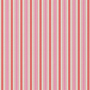 Katoen strepen rood/roze