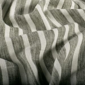 Geweven polyester strepen kaki groen