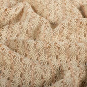 Van schie raamdecoratie & stoffen 3 Crochet strepen lichtroze