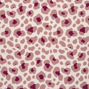 Jersey panterprint roze/offwhite