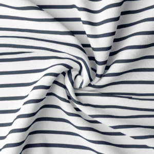 Jersey strepen wit/navy
