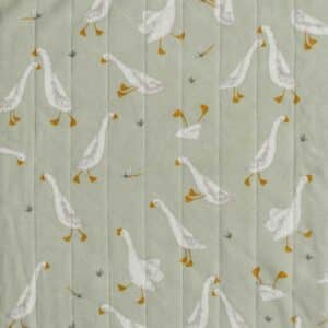 Coupon 150cm swaddle katoen gansjes lichtgroen