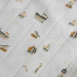 Coupon 150cm swaddle jersey bootjes offwhite