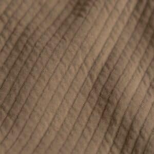 Coupon 150cm quilted jersey donker beige