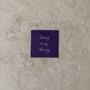 Loop&Label - Sewing is my therapy - medium label