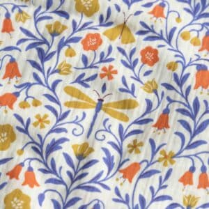 Hydrofiel bloemen/insecten offwhite