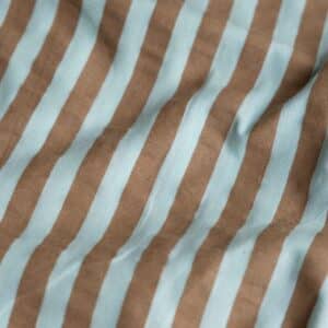 Seersucker strepen mint/camel