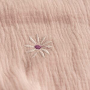 Hydrofiel geborduurde bloemen lichtroze