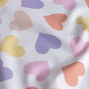 Poplin harten offwhite